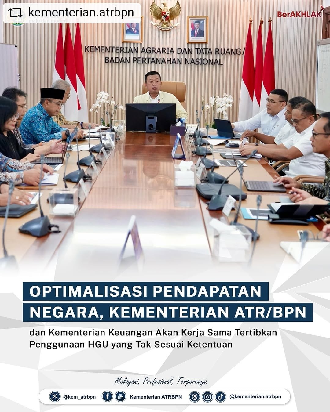 Optimalisasi Pendapatan Negara, Kementerian ATR/BPN dan Kementerian Keuangan Akan Kerja Sama Tertibkan Penggunaan HGU yang Tak Sesuai Ketentuan