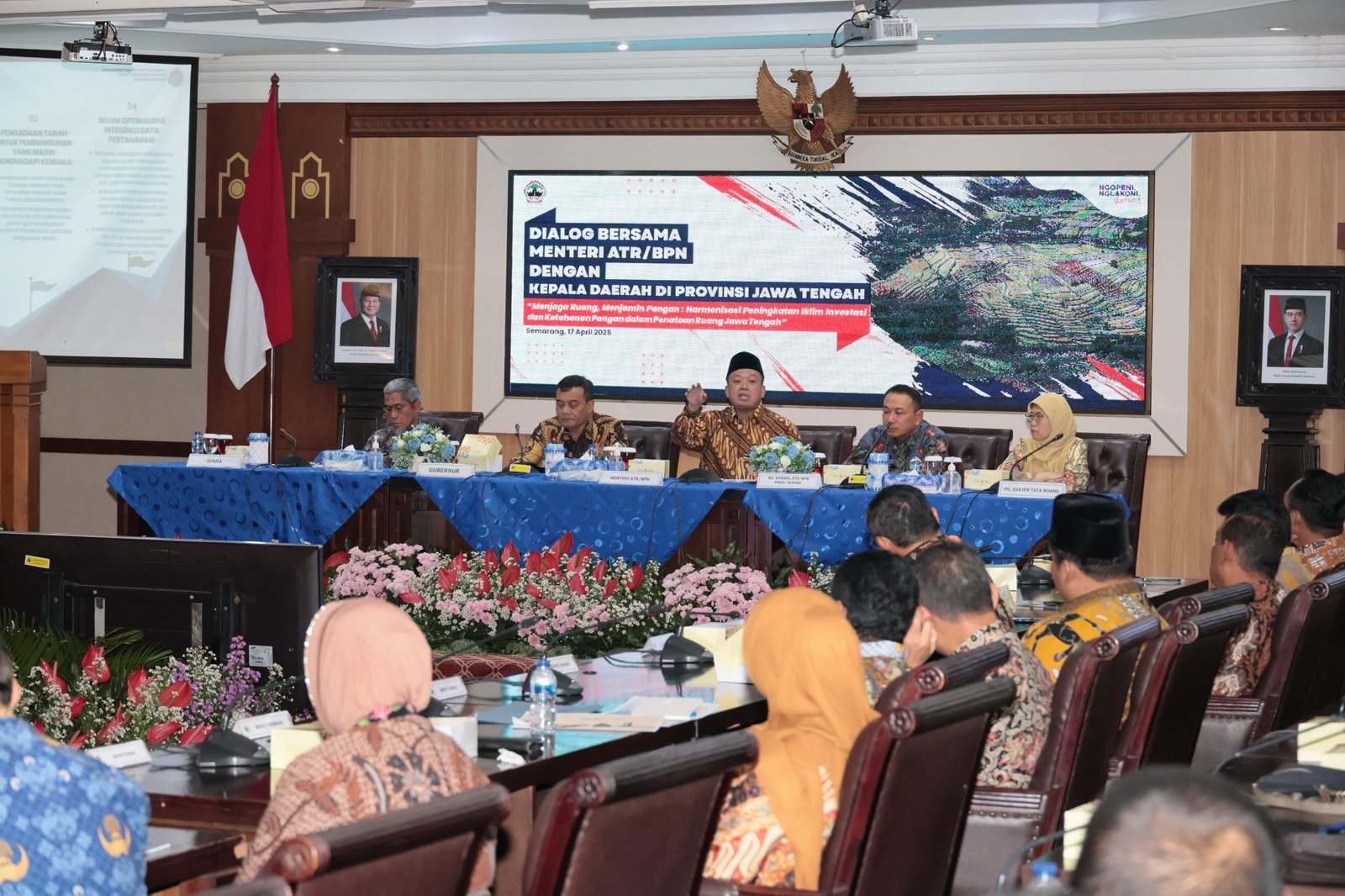 Menteri Nusron Ajak Kepala Daerah Se-Jawa Tengah Kolaborasi Selesaikan Sertipikasi Tanah dan RDTR