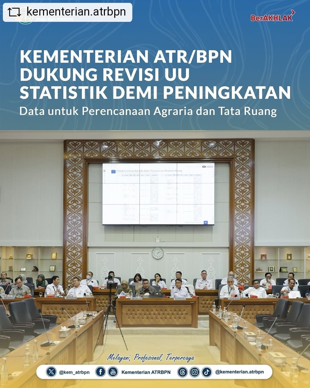 Kementerian ATR/BPN Dukung Revisi UU Statistik Demi Peningkatan Data untuk Perencanaan Agraria dan Tata Ruang