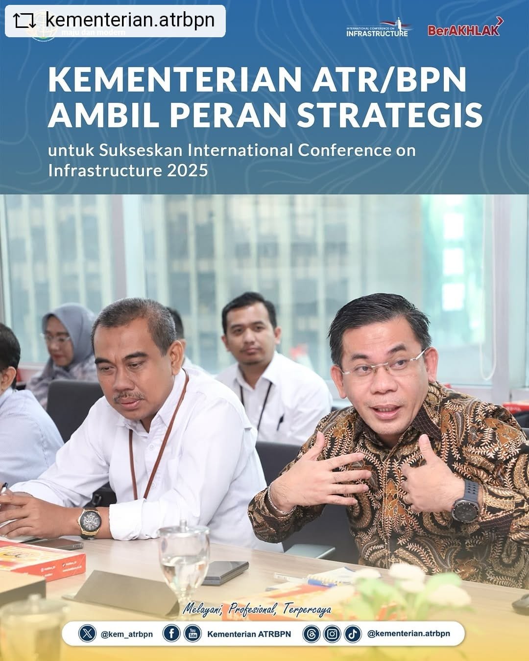 Kementerian ATR/BPN Ambil Peran Strategis untuk Sukseskan International Conference on Infrastructure 2025