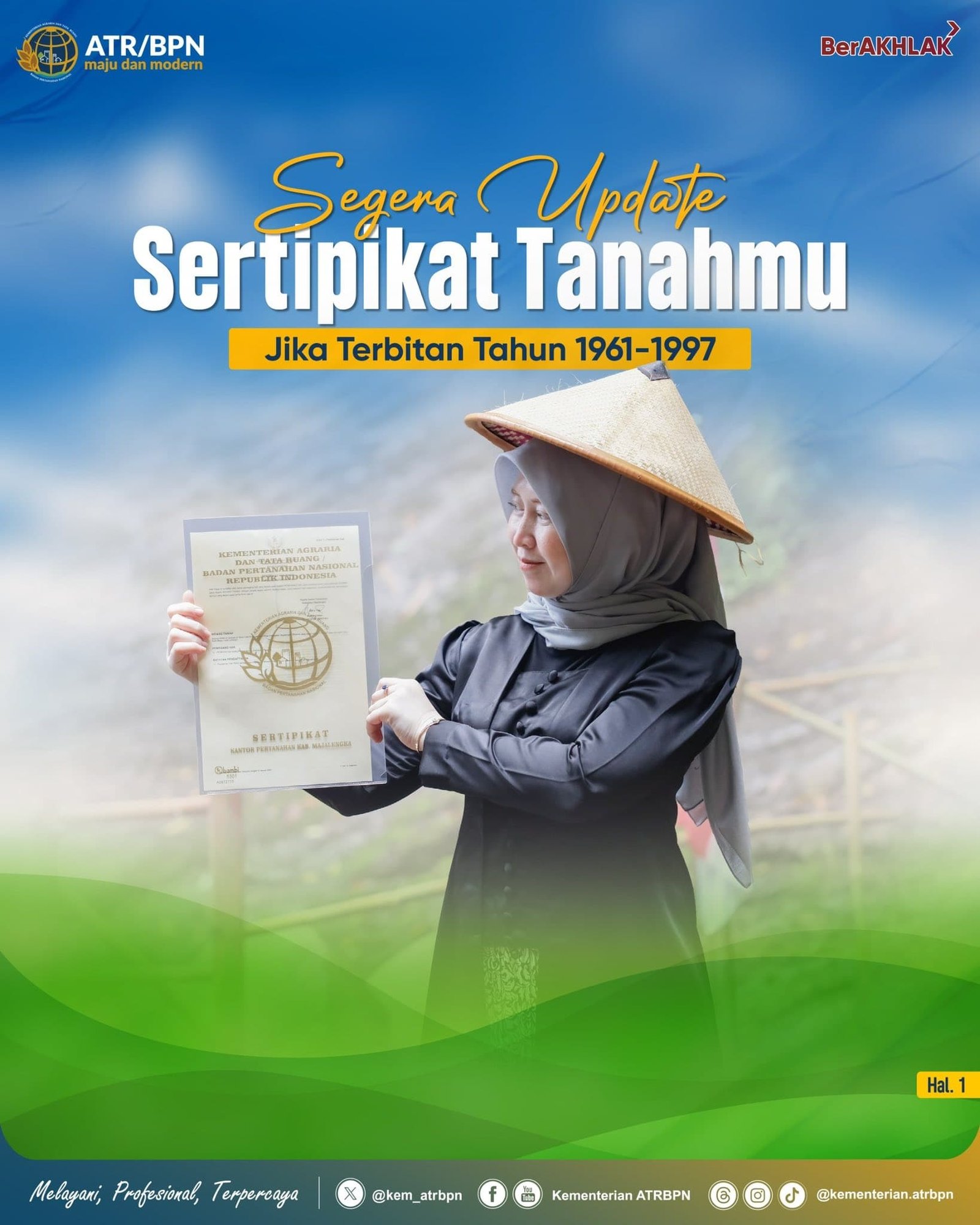 Segera Update Sertipikat Tanahmu Jika Terbitan Tahun 1961-1997