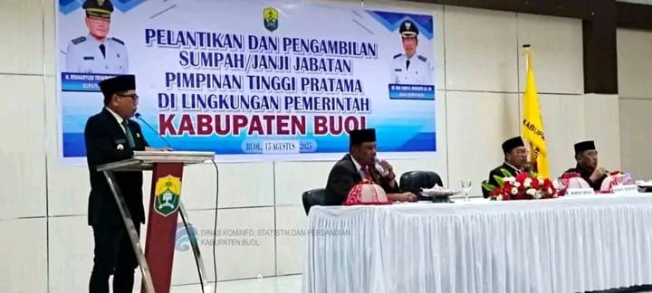 Bupati Buol Lantik Dan Ambil Sumpah Janji PJTP, JF Dan Kepala Perusda Buol