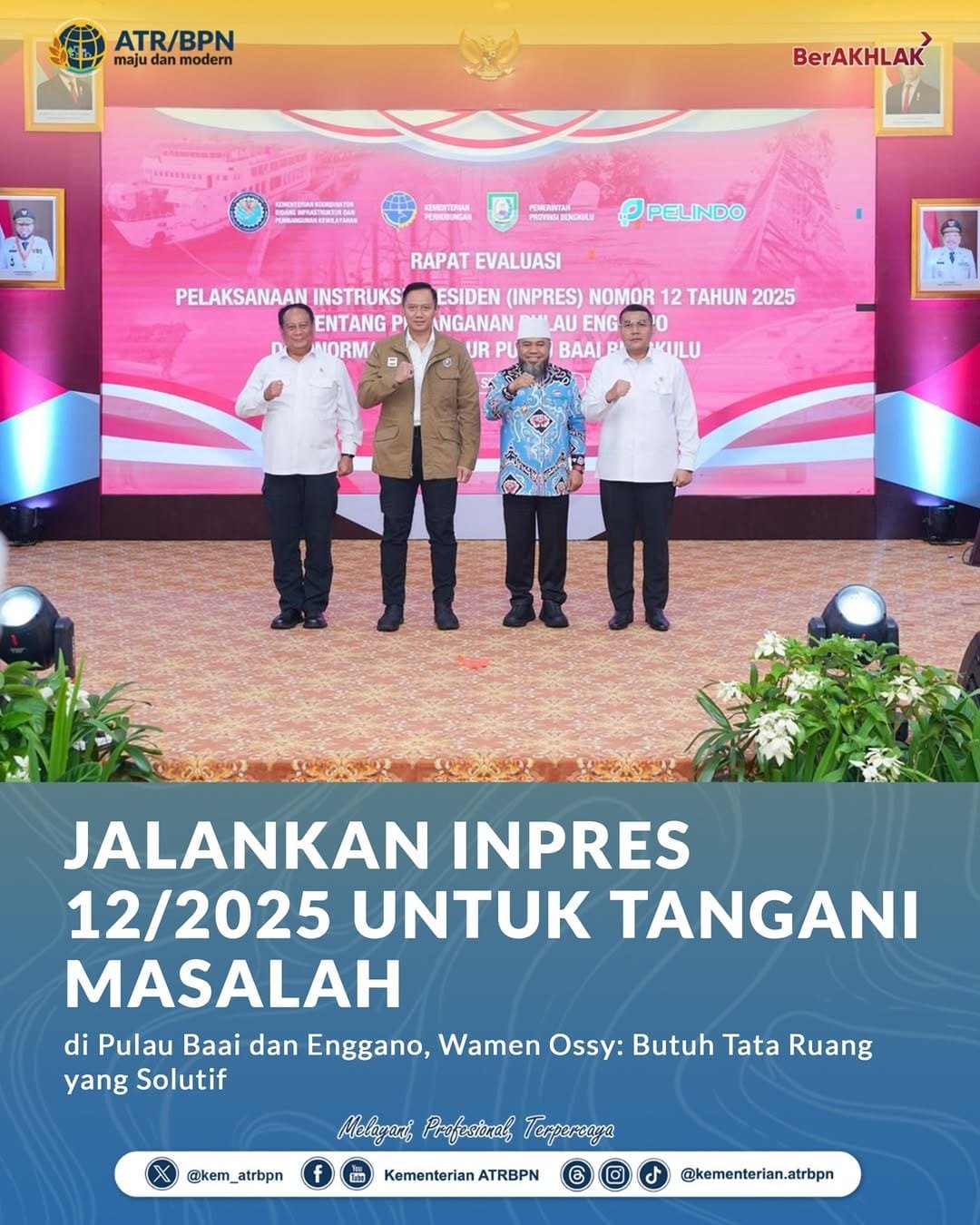 Jalankan Inpres 12/2025 untuk Tangani Masalah di Pulau Baai dan Enggano, Wamen Ossy: Butuh Tata Ruang yang Solutif