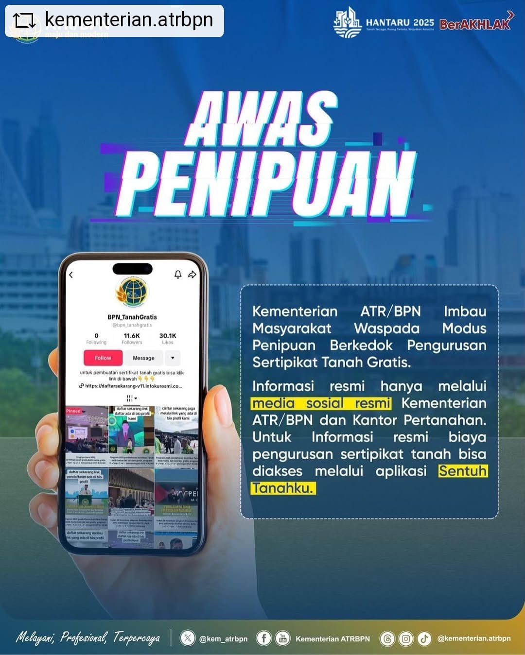 Awas Penipuan Berkedok Pengurusan Tanah Gratis