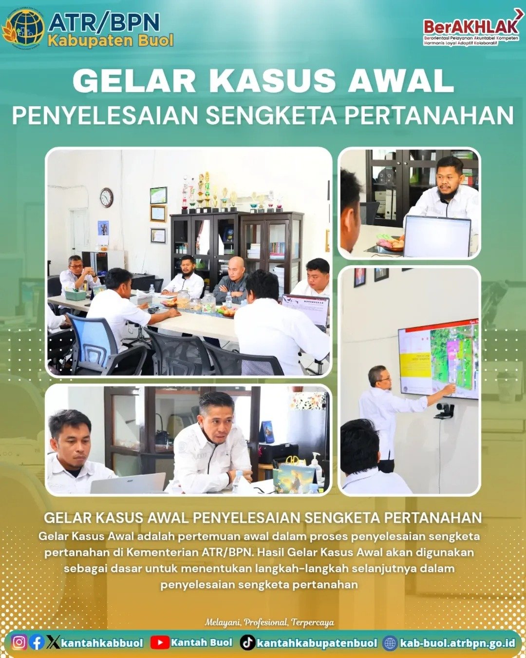 Gelar Kasus Awal Penyelesaian Sengketa Pertanahan