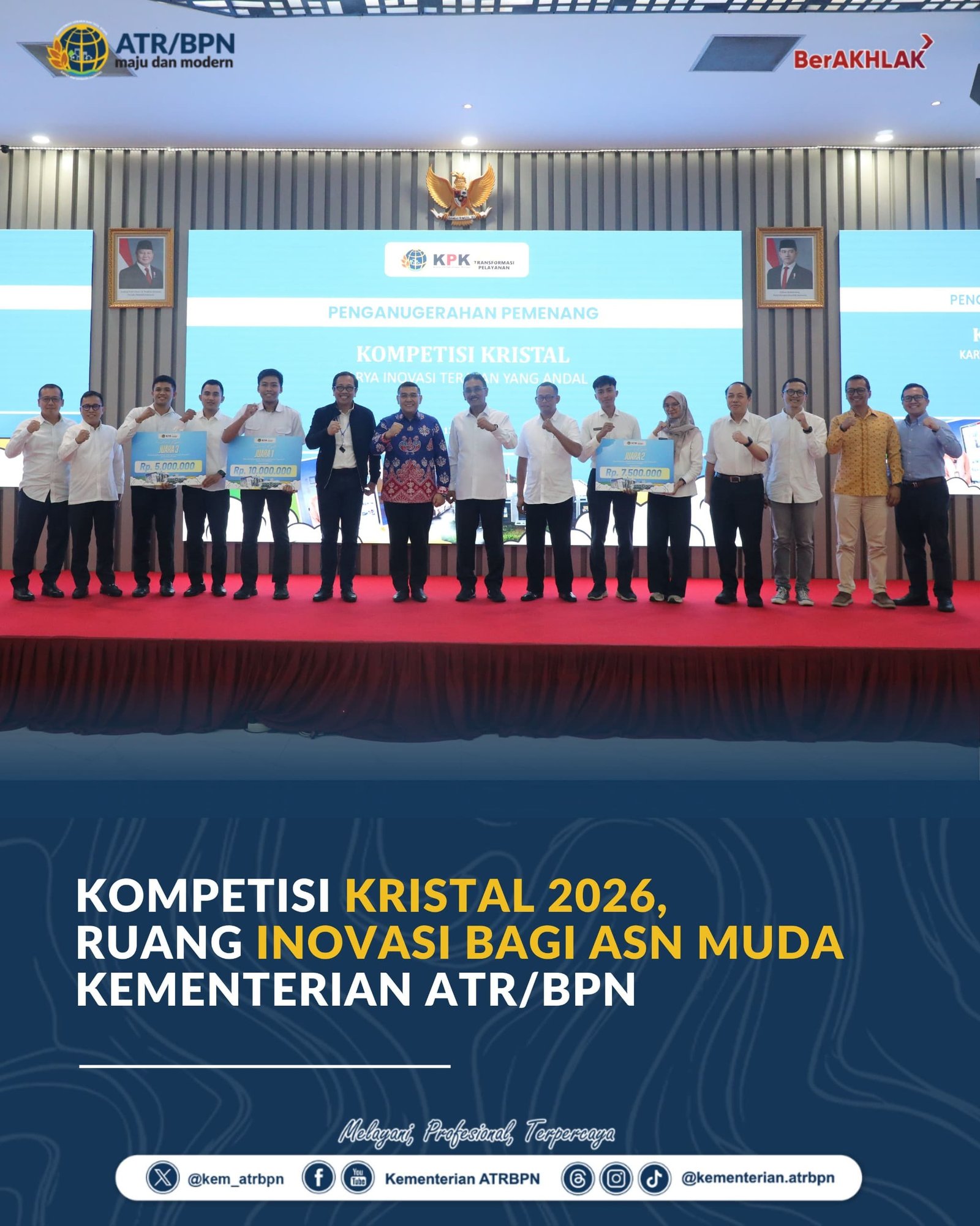 Kompetisi KRISTAL 2026, Ruang Inovasi bagi ASN Muda Kementerian ATR/BPN