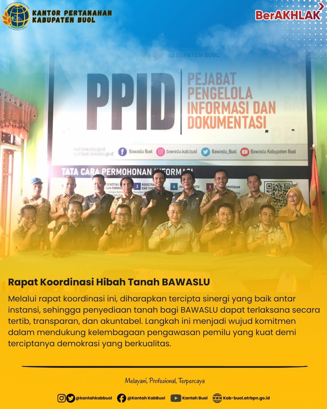 Rapat Koordinasi Hibah Tanah BAWASLU 🤝